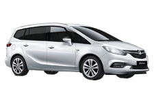 Car Hire Birtley - Vauxhall Zafira 5 + 2 - Minibus hire Birtley